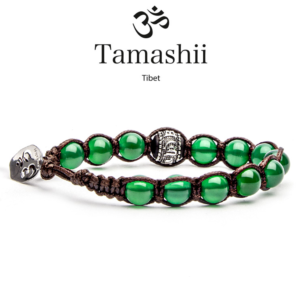 bracciale-tamashii-Agata -Verde-tibetano-uomo-donna-unisex