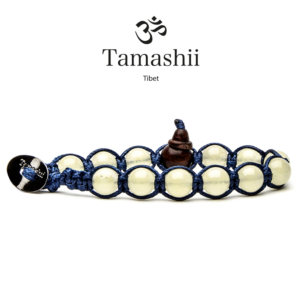 bracciale-tamashii-Giada -Giallo -Chiaro – base- Blu-tibetano-uomo-donna-unisex