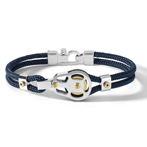 Bracciale-Uomo-Acciaio-Trattato-Cristalli-Blu-Collezione-Blu-Di-Genova-Ubr-727