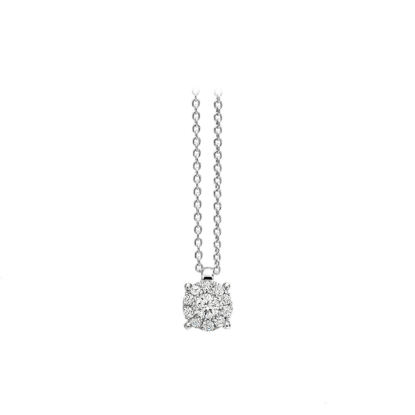 Collana-Donna-Bliss-Oro-Bianco-18Kt-Diamante-Pave'